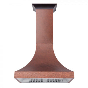 ZLINE 30" Hand-Hammered Copper Finish Wall Range Hood, 8632H-30