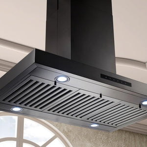 ZLINE 30" Island Mount Range Hood in Black Stainless Steel (BSKE2iN-30)