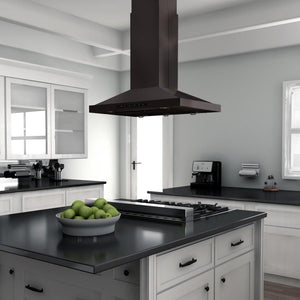ZLINE 30" Island Range Hood in Black Stainless Steel, BSGL2iN-30