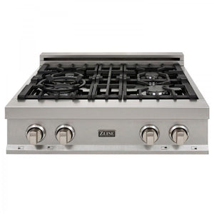 ZLINE 30" Porcelain Rangetop, DuraSnow, Stainless Steel, RTS-30