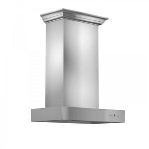 ZLINE 30" Professional Wall Range Hood, Stainless Steel, KECOMCRN-30