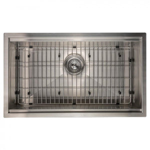ZLINE 30" Undermount Single Bowl Ledge Sink Stainless Steel, SLS-30