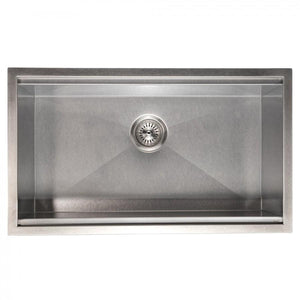 ZLINE 30" Undermount Single Bowl Ledge Sink Stainless Steel, SLS-30S