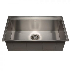 ZLINE 30" Undermount Single Bowl Ledge Sink Stainless Steel, SLS-30S