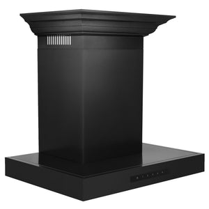 ZLINE 30" Wall Mount Range Hood, Black Stainless Steel, BSKENCRN-30