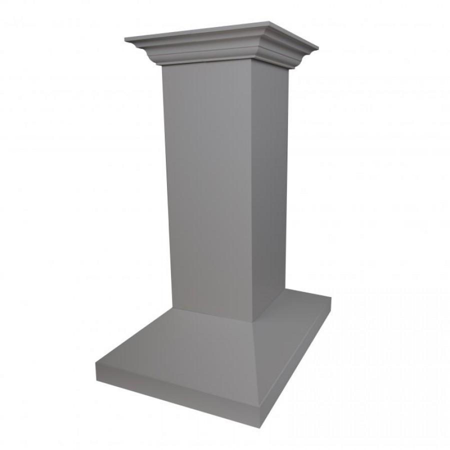 ZLINE 30" Wooden Island Mount Range Hood in Gray, KBiUU-RS-30-400
