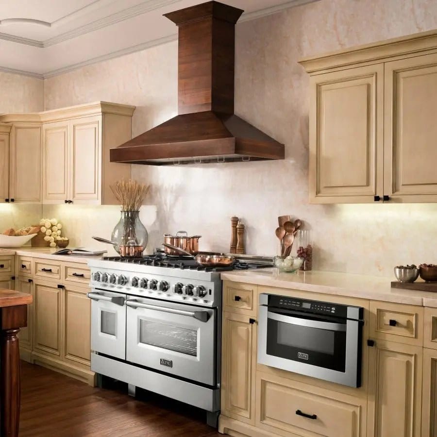 ZLINE 30" Wooden Wall Range Hood in Walnut, KBRR-30 - 30" / Wooden