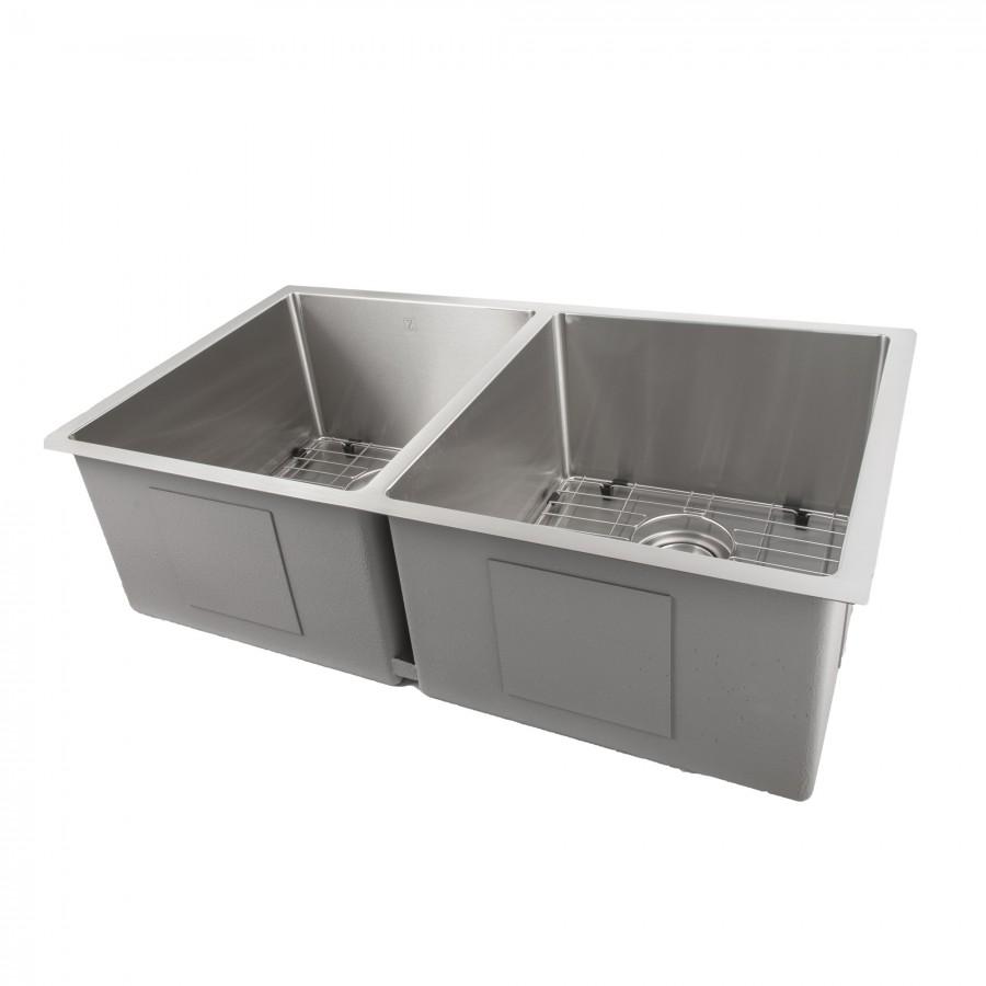 ZLINE 33" Undermount Double Bowl Sink, Stainless Steel, SR50D-33