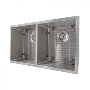 ZLINE 33" Undermount Double Bowl Sink, Stainless Steel, SR50D-33