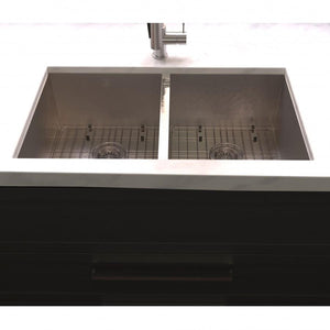 ZLINE 33" Undermount Double Bowl Sink Stainless Steel, SR50D-33S