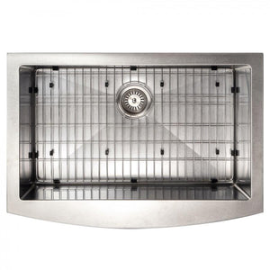 ZLINE 33" Undermount Single Bowl Apron Sink Stainless Steel, SAS-33S