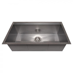 ZLINE 33" Undermount Single Bowl Ledge Sink Stainless Steel, SLS-33S
