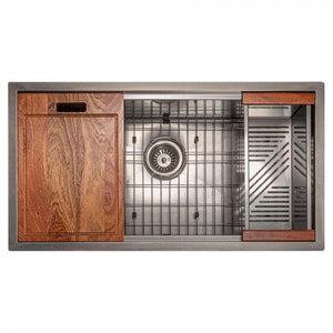 ZLINE 33" Undermount Single Bowl Ledge Sink Stainless Steel, SLS-33S