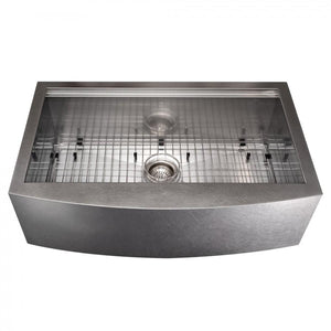ZLINE 33" Undermount Single Bowl Ledge Sink Stainless Steel, SLSAP-33