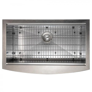 ZLINE 33" Undermount Single Bowl Ledge Sink Stainless Steel, SLSAP-33