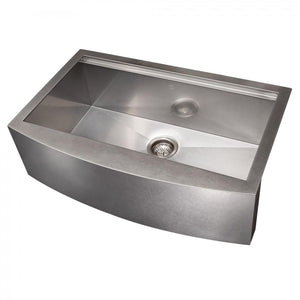 ZLINE 33" Undermount Single Bowl Ledge Sink Stainless Steel, SLSAP-33S