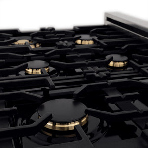 ZLINE 36" Autograph Dual Fuel Range, Stainless Steel, RAZ-36-CB