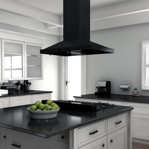 ZLINE 36" Porcelain Rangetop in Black Stainless with 6 Gas Burners, RTB-36