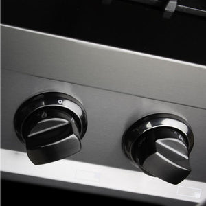 ZLINE 36" Porcelain Rangetop in Black Stainless with 6 Gas Burners, RTB-36