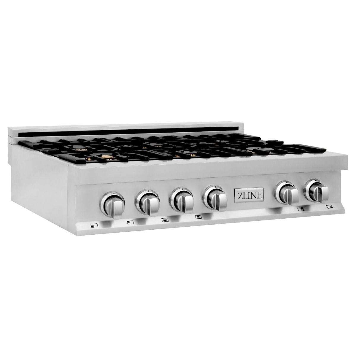 ZLINE 36" Porcelain Rangetop With 6 Gas Brass Burners, RT-BR-36 - 36"