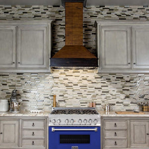 ZLINE 36" Professional Dual Fuel Range, Blue Matte Door, RA-BM-36