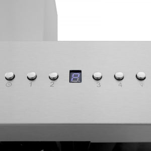 ZLINE 36" Professional Wall Range Hood, Built-in CrownSound® Bluetooth Speakers, 667CRN-BT-36