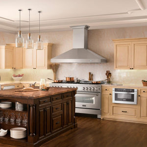 ZLINE 36" Professional Wall Range Hood, Built-in CrownSound® Bluetooth Speakers, 667CRN-BT-36