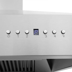 ZLINE 36" Professional Wall Range Hood, Built-in CrownSound® Bluetooth Speakers, 697CRN-BT-36