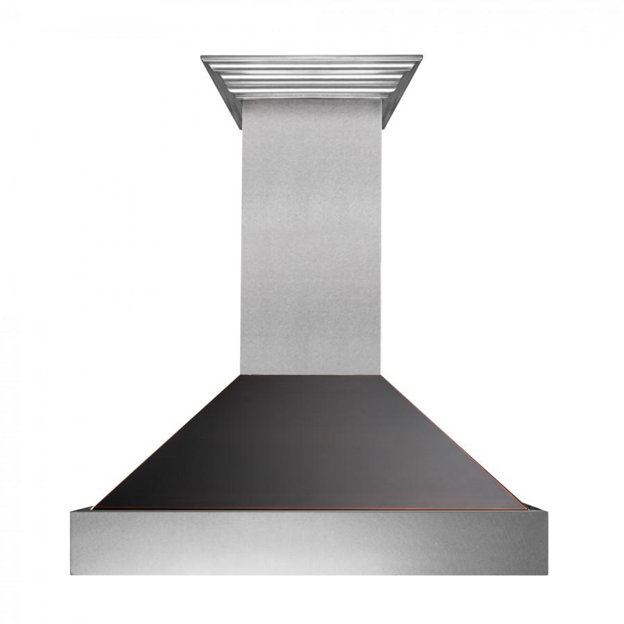 ZLINE 36" Snow Finish Wall Range Hood, Oil Rubbed Shell, 8654ORB-36 - 36" / Bronze