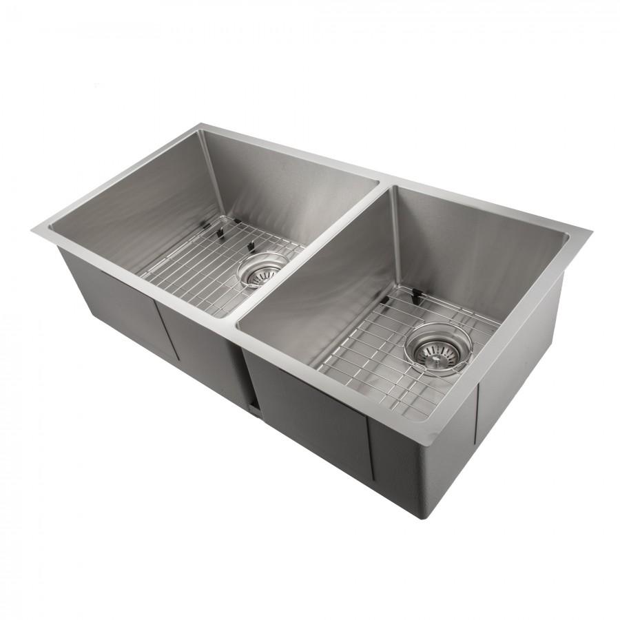 ZLINE 36" Undermount Double Bowl Sink in Stainless Steel, SR60D-36