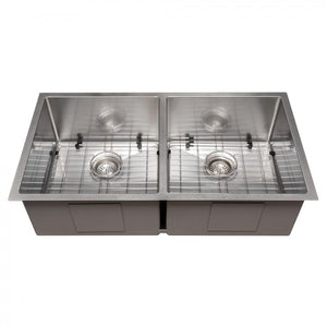 ZLINE 36" Undermount Double Bowl Sink Stainless Steel, SR50D-36S
