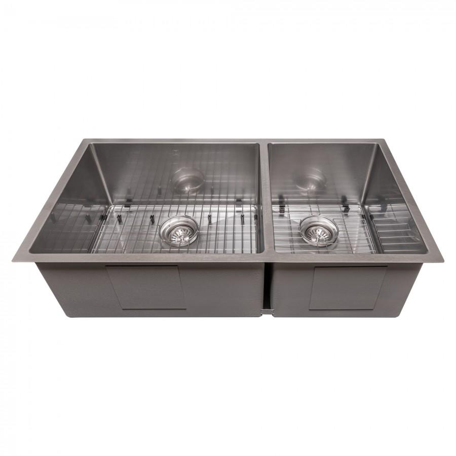 ZLINE 36" Undermount Double Bowl Sink Stainless Steel, SR60D-36S
