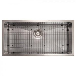 ZLINE 36" Undermount Single Bowl Sink DuraSnow Stainless Steel, SRS-36S