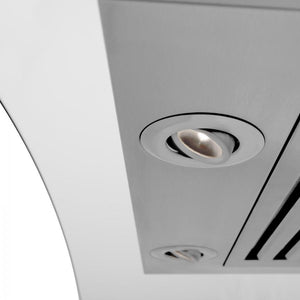 ZLINE 36" Wall Range Hood, Built-in CrownSound® Bluetooth Speakers, KZCRN-BT-36