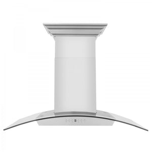ZLINE 36" Wall Range Hood, Built-in CrownSound® Bluetooth Speakers, KZCRN-BT-36