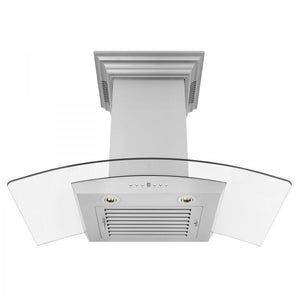 ZLINE 36" Wall Range Hood, Built-in CrownSound® Bluetooth Speakers, KZCRN-BT-36