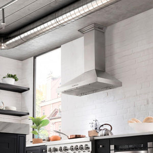 ZLINE 42" Wall Range Hood, Built-in CrownSound® Bluetooth Speakers, KL3CRN-BT-42