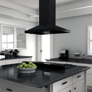 ZLINE 48" Ceramic Rangetop in Black Stainless with 7 Gas Burners, RTB-48