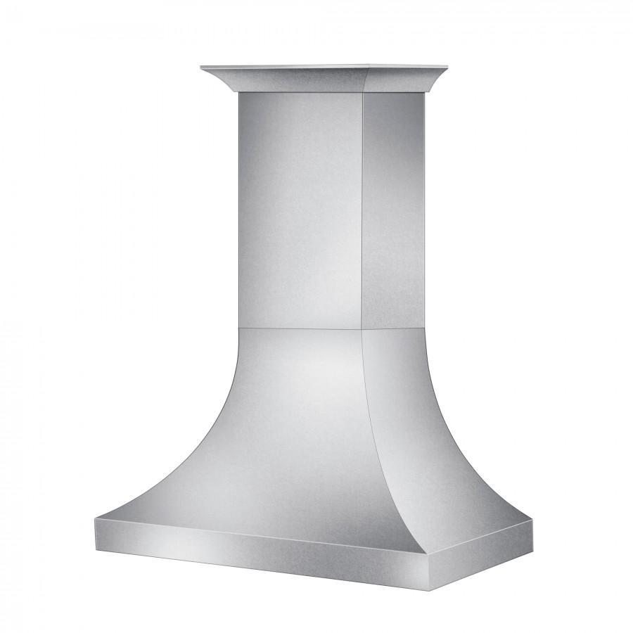 ZLINE 48" Designer Snow Stainless Finish Wall Range Hood, 8632S-48 - 48" / Stainless Steel