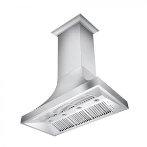 ZLINE 48" Designer Snow Stainless Finish Wall Range Hood, 8632S-48