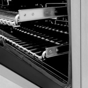 ZLINE 48" Dual Fuel Range, DuraSnow Stainless, Brass Burners, RAS-SN-BR-48