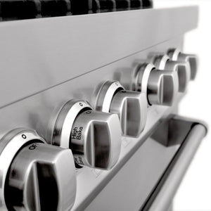ZLINE 48" Gas Burner/Electric Oven Range Stainless, Brass Burners, RA-BR-48