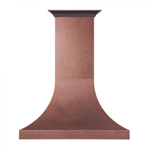 ZLINE 48" Hand-Hammered Copper Finish Wall Range Hood, 8632H-48