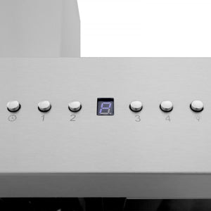 ZLINE 48" Professional Wall Range Hood, Built-in CrownSound® Bluetooth Speakers, 667CRN-BT-48