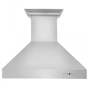 ZLINE 48" Professional Wall Range Hood, Built-in CrownSound® Bluetooth Speakers, 667CRN-BT-48