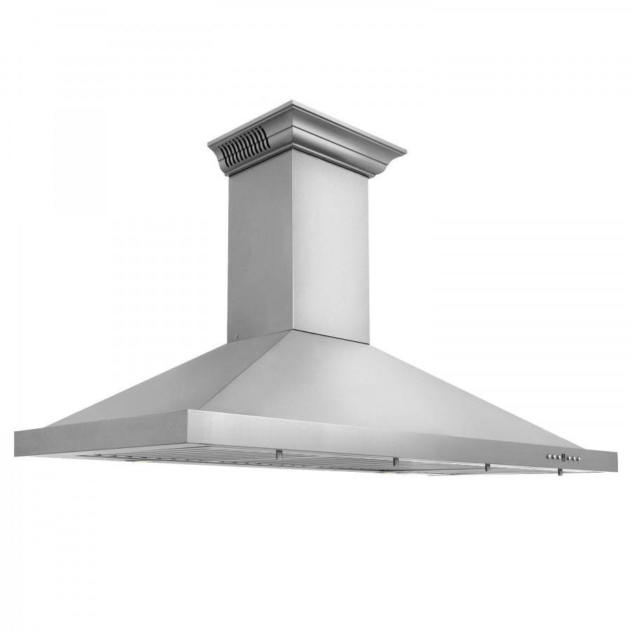ZLINE 48" Wall Range Hood, Built-in CrownSound® Bluetooth Speakers, KBCRN-BT-48