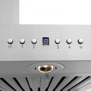 ZLINE 48" Wall Range Hood, Built-in CrownSound® Bluetooth Speakers, KECRN-BT-48