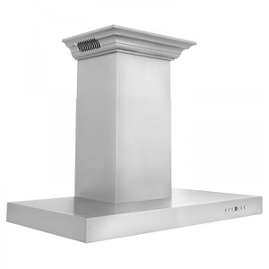 ZLINE 48" Wall Range Hood, Built-in CrownSound® Bluetooth Speakers, KECRN-BT-48