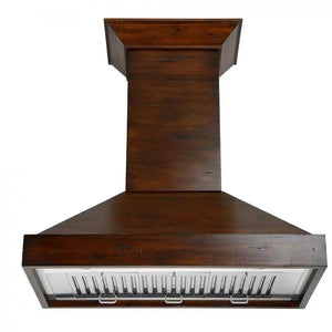 ZLINE 48" Wooden Wall Range Hood in Walnut,  KBRR-48