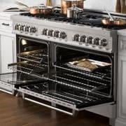 ZLINE 60" Dual Fuel Range, DuraSnow Stainless, RAS-SN-60